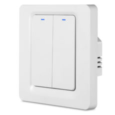 Умный Zigbee выключатель ROXIMO, двухкнопочный, SZBTN01-2