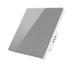 Умный Zigbee выключатель ROXIMO сенсорный, двухкнопочный, серый
