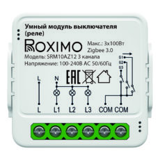 Умный Zigbee модуль выключателя (реле) двухканальный ROXIMO SRM10AZ12-3
