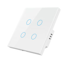 Умный Zigbee выключатель ROXIMO сенсорный, четырехкнопочный, белый