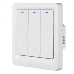 Умный Zigbee выключатель ROXIMO, трехкнопочный, SZBTN01-3