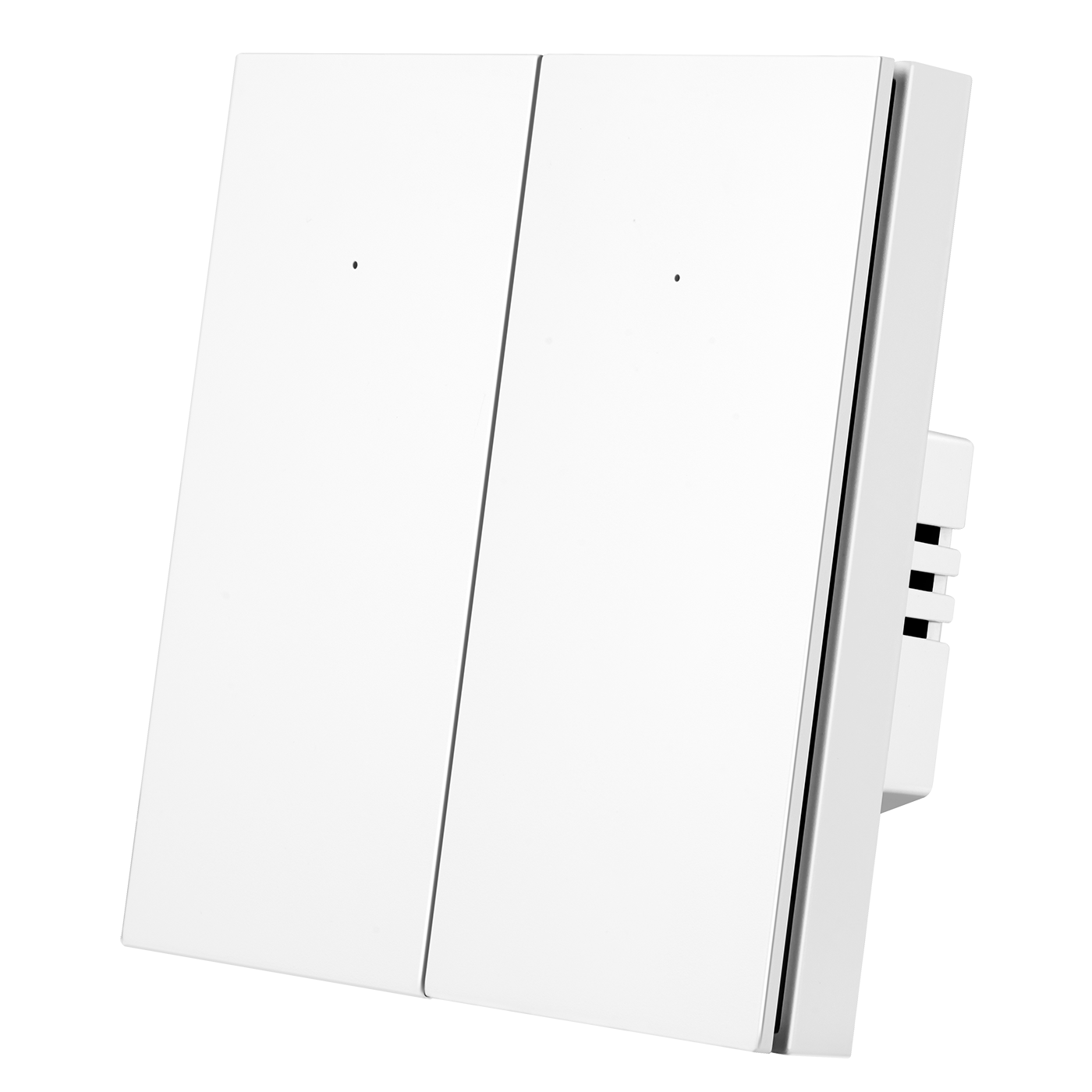 Умный Zigbee выключатель ROXIMO, двухкнопочный, белый, SZBTN01-2W