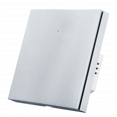 Умный Zigbee выключатель ROXIMO, однокнопочный, платиновый, SZBTN01-1P