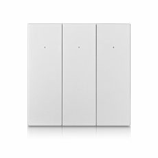 Умный Zigbee выключатель ROXIMO, трехкнопочный, платиновый, SZBTN01-3P