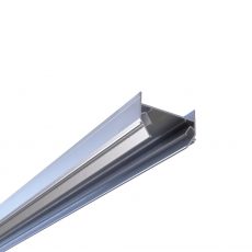 Профиль алюминиевый закладной для скрытого монтажа электрокарниза Roximo в натяжной потолок, 1,8м