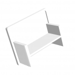 Заглушка торцевая при использовании профиля для тюли